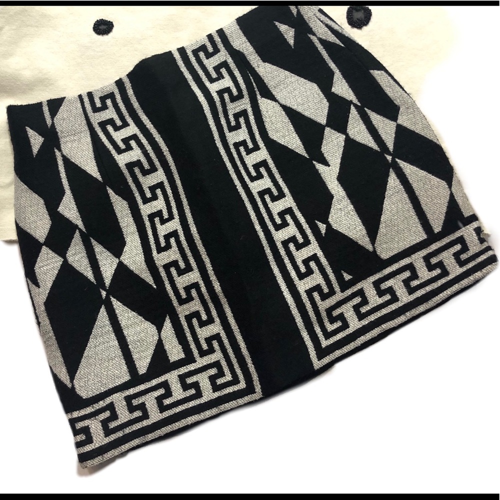 Zara Geo Miniskirt